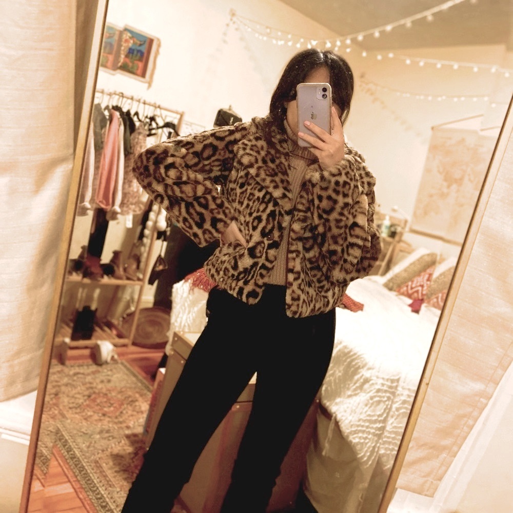 Anthropologie Leopard Jacket